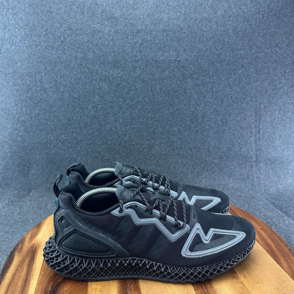 Adidas Mens 10.5 ZX 2K 4D Triple Core Black Athletic Gym Daily Sneakers FZ3561